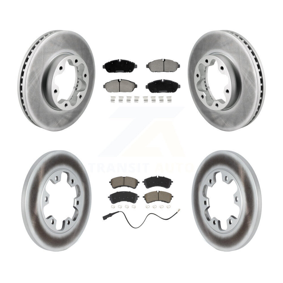 Front Rear Coat Brake Rotors Ceramic Pad Kit For Ford Transit-250 Transit-150 Transit-350 KGC-103591