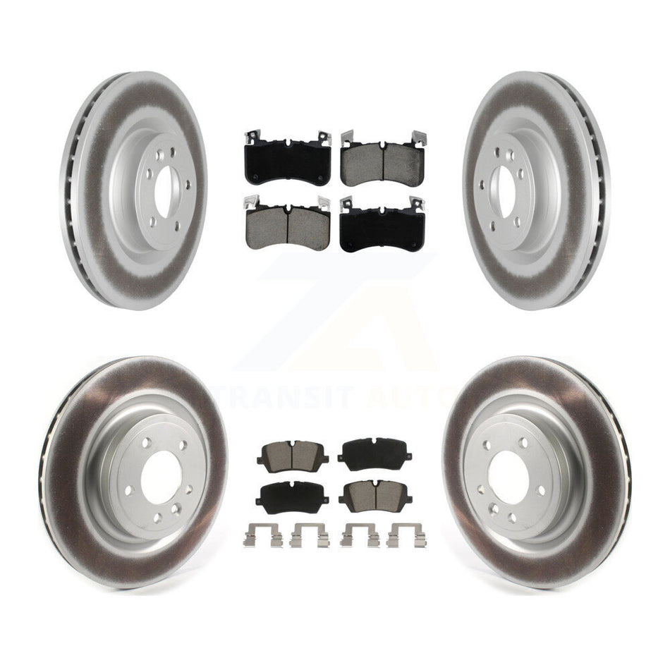 Front Rear Coated Disc Brake Rotors And Ceramic Pads Kit For Land Rover Discovery KGC-103600