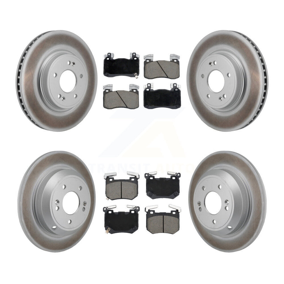 Front Rear Coat Brake Rotors Ceramic Pad Kit For 2023 Genesis G70 2.0L With Brembo Brakes KGC-103608