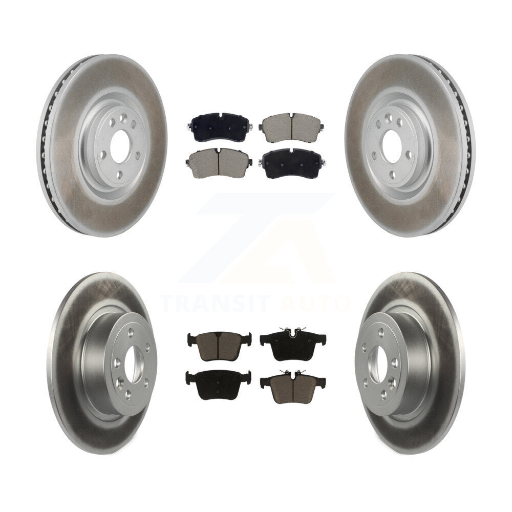 Front Rear Coated Disc Brake Rotors And Ceramic Pads Kit For Land Rover Range Evoque KGC-103611