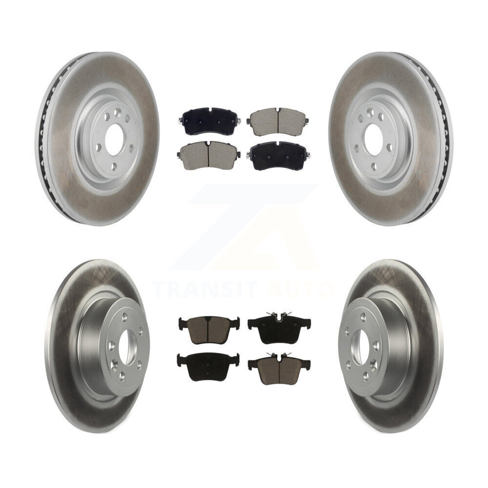 Front Rear Coated Disc Brake Rotors And Ceramic Pads Kit For Land Rover Range Evoque KGC-103611