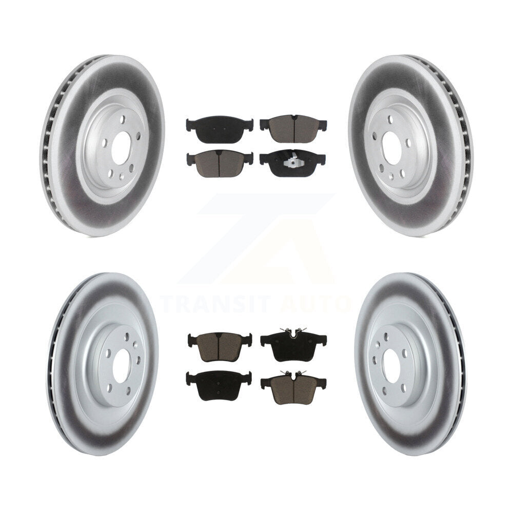 Front Rear Coated Disc Brake Rotors And Ceramic Pads Kit For Volvo XC40 Recharge C40 KGC-103613