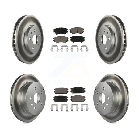 Front Rear Coated Disc Brake Rotors And Ceramic Pads Kit For GMC Terrain KGC-103620