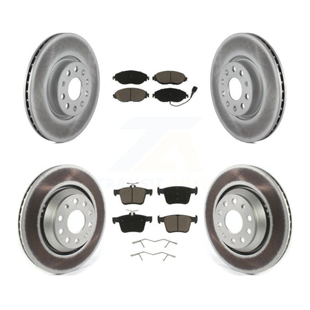 Front Rear Coated Disc Brake Rotors Ceramic Pad Kit For Volkswagen Arteon Audi A3 Quattro KGC-103638
