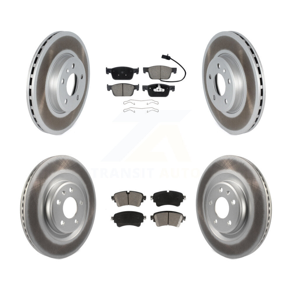 Front Rear Coat Disc Brake Rotors Ceramic Pad Kit For 2018-2019 Audi A5 Sportback Quattro KGC-103643