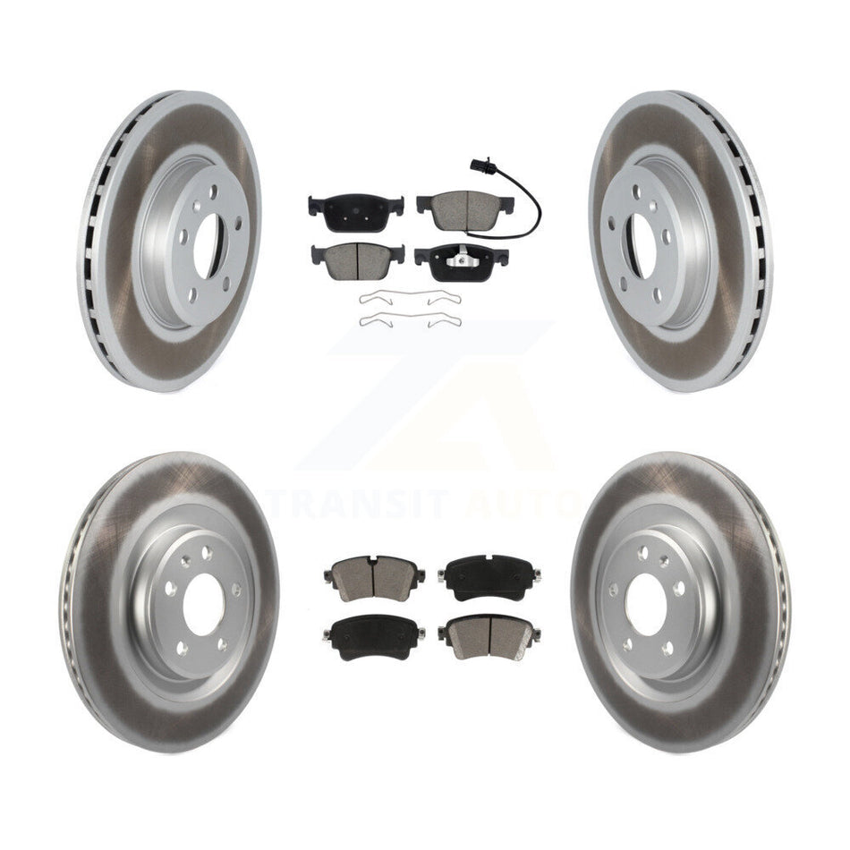 Front Rear Coat Disc Brake Rotors Ceramic Pad Kit For 2018-2019 Audi A5 Sportback Quattro KGC-103643