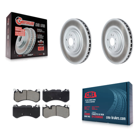 Front Coated Disc Brake Rotors And Ceramic Pads Kit For Mercedes-Benz ML63 AMG KGC-103672