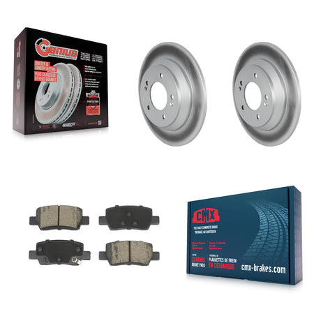 Rear Coated Disc Brake Rotor & Ceramic Pad Kit For Kia Seltos With Electric Parking KGC-103688