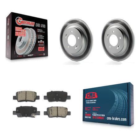 Rear Coat Brake Rotors Ceramic Pad Kit For 24-25 Hyundai Kona With Electric Parking KGC-103698