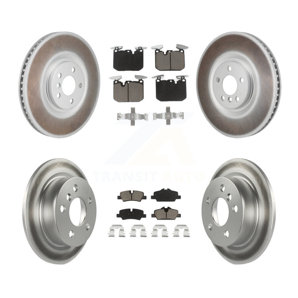 Front Rear Coated Disc Brake Rotors And Ceramic Pads Kit (6Pc) For Mini Cooper KGC-103805