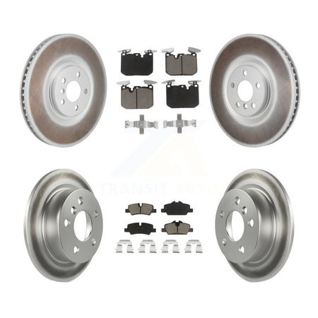Front Rear Coated Disc Brake Rotors And Ceramic Pads Kit (6Pc) For Mini Cooper KGC-103805