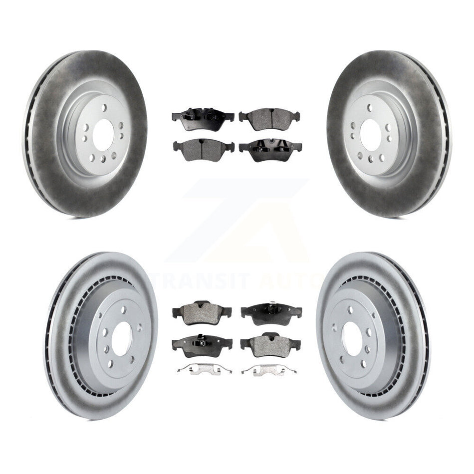 Front Rear Coated Disc Brake Rotors And Semi-Metallic Pads Kit For Mercedes-Benz ML350 GL450 GL550 GL350 ML550 GL320 KGF-100923