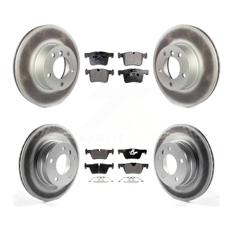 Front Rear Coated Disc Brake Rotors And Semi-Metallic Pads Kit For BMW 328i 320i 428i 228i 230i 328d xDrive KGF-101038