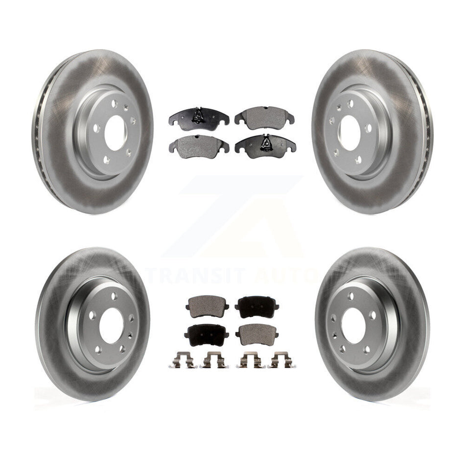 Front Rear Coated Disc Brake Rotors And Semi-Metallic Pads Kit For Audi A4 Q5 A5 Quattro allroad KGF-101110