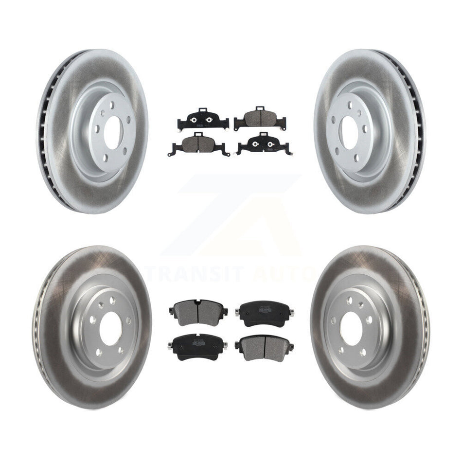 Front Rear Coated Disc Brake Rotors And Semi-Metallic Pads Kit For Audi Q5 A5 Quattro A4 A6 Sportback allroad KGF-102021
