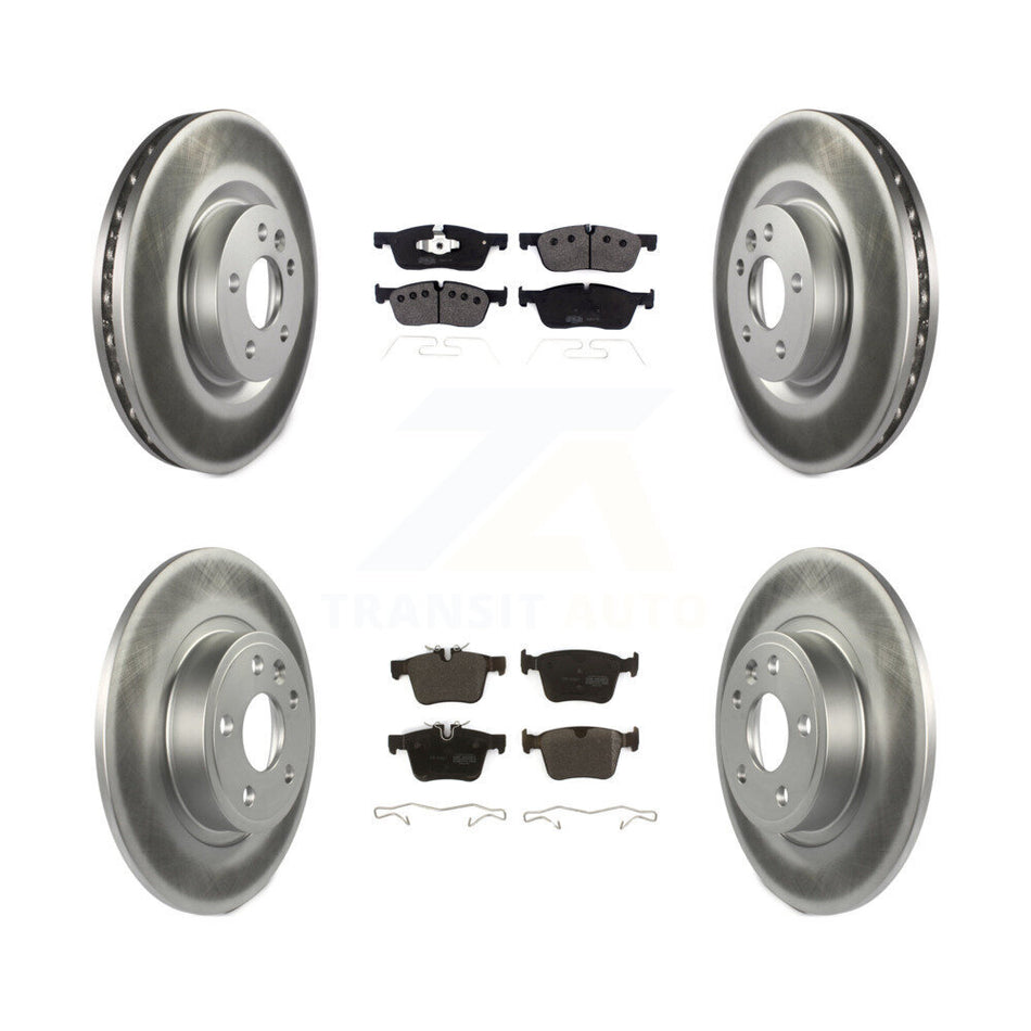 Front Rear Coated Disc Brake Rotors And Semi-Metallic Pads Kit For Land Rover Discovery Sport Jaguar E-Pace KGF-102035