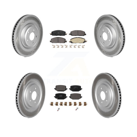 Front Rear Coat Brake Rotor Semi-Metallic Pad Kit For Lincoln Aviator Ford Police Utility KGF-102671