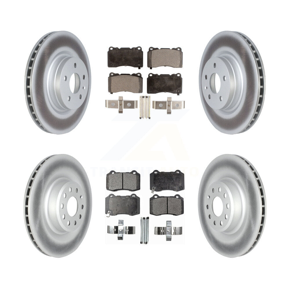 Front Rear Coat Disc Brake Rotor Semi-Metallic Pad Kit For Tesla X S With Brembo Calipers KGF-102761