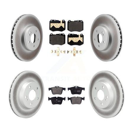 Front Rear Coat Disc Brake Rotors Semi-Metallic Pad Kit For Mercedes-Benz C300 C400 C350e KGF-102802