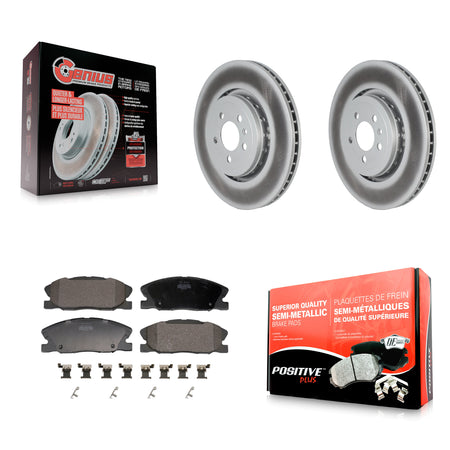 Front Coated Disc Brake Rotors And Semi-Metallic Pads Kit For Dodge Charger KGF-102926