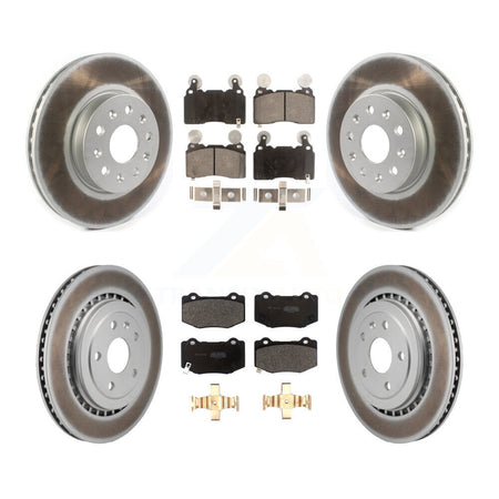 Front Rear Coat Brake Rotor Semi-Metallic Pad Kit For Chevrolet Camaro With Brembo Brakes KGF-102981