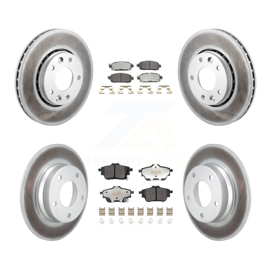 Front Rear Coat Disc Brake Rotor Semi-Metallic Pad Kit For Nissan Sentra rear brakes KGF-103001