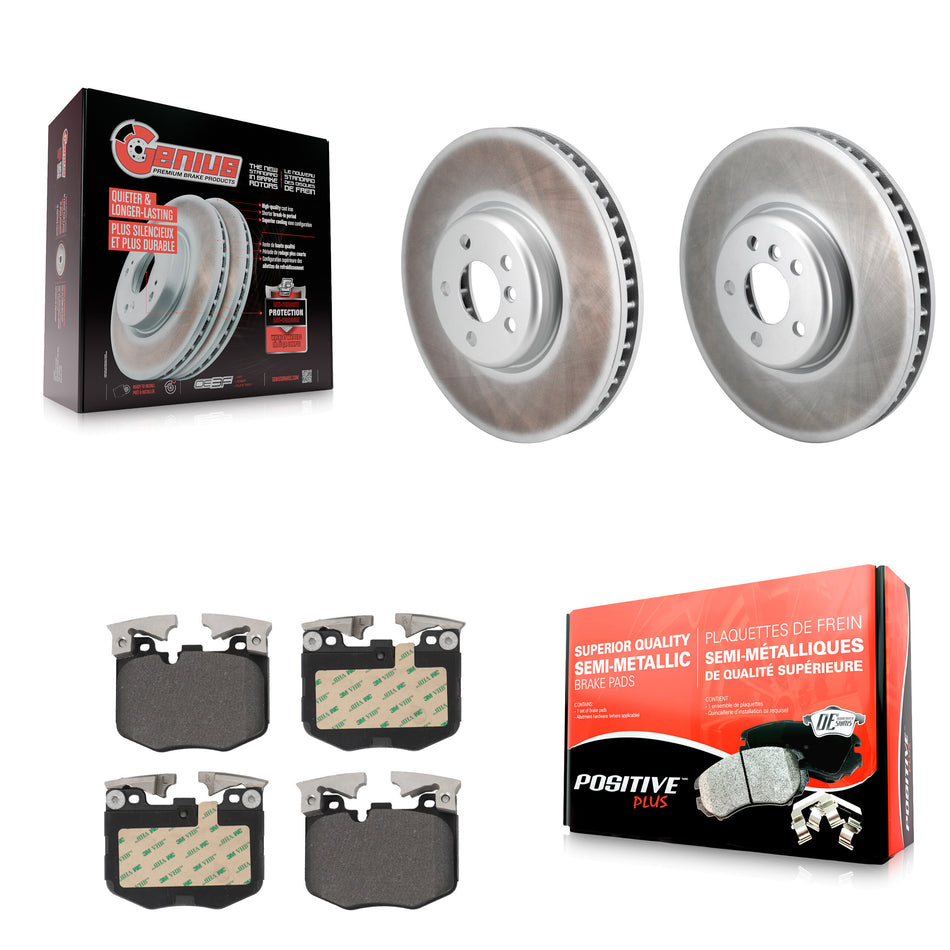 Front Coat Brake Rotors Semi-Metallic Pad Kit For BMW 330i xDrive X5 530i Toyota GR Supra KGF-103079