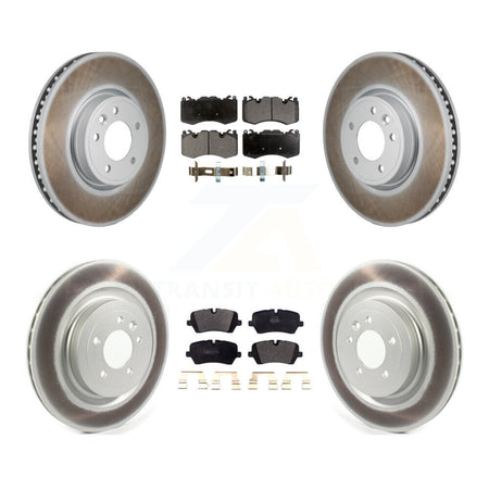 Front Rear Coated Disc Brake Rotors And Semi-Metallic Pads Kit For Land Rover Range Sport KGF-103088
