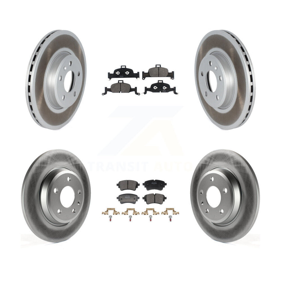 Front Rear Coated Disc Brake Rotors And Semi-Metallic Pads Kit For Audi A5 Sportback KGF-103091