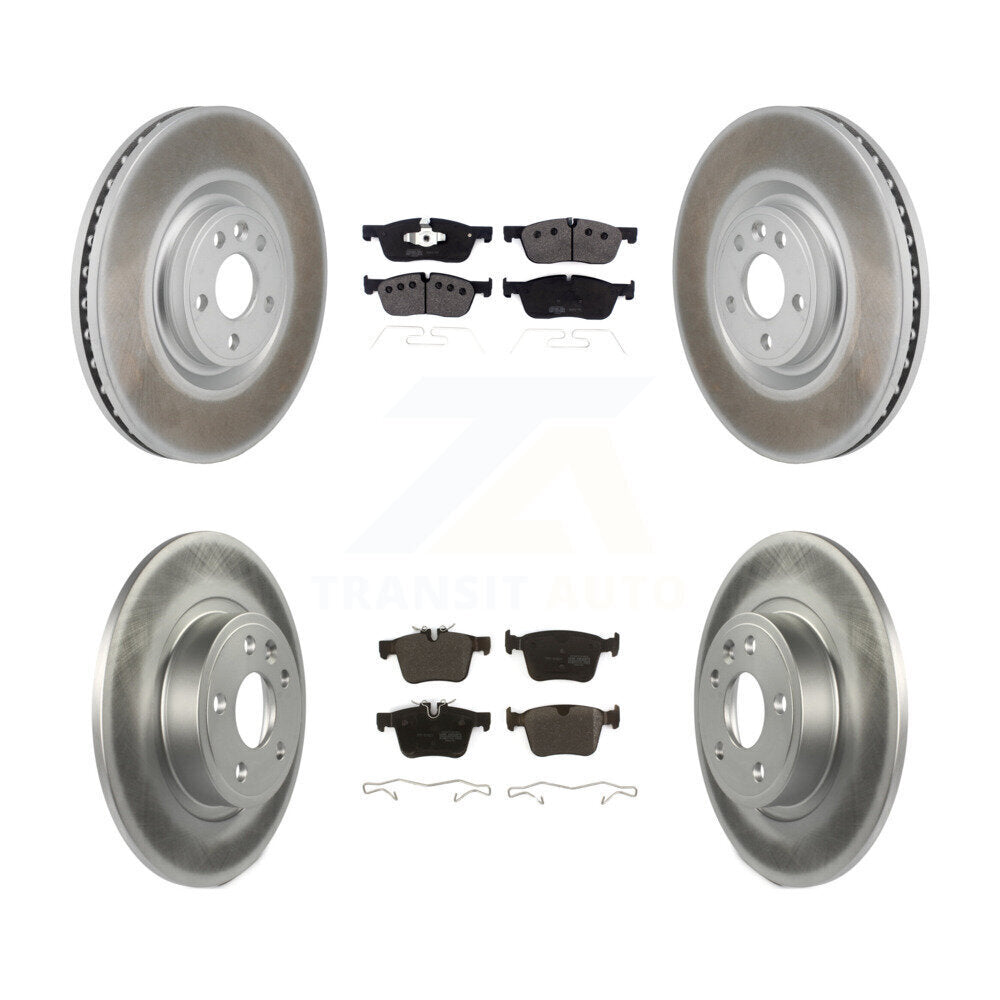 Front Rear Coated Brake Rotor Semi-Metallic Pad Kit For Land Rover Discovery Sport Jaguar KGF-103104