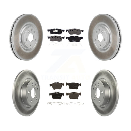 Front Rear Coated Brake Rotor Semi-Metallic Pad Kit For Land Rover Discovery Sport Jaguar KGF-103104