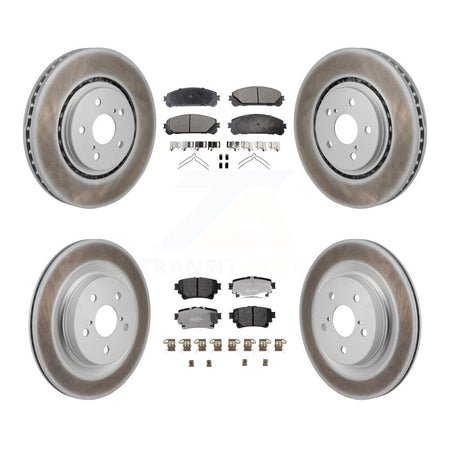 Front Rear Coat Brake Rotor Semi-Metallic Pad Kit For Toyota Sienna RAV4 Prime bZ4X Lexus KGF-103115