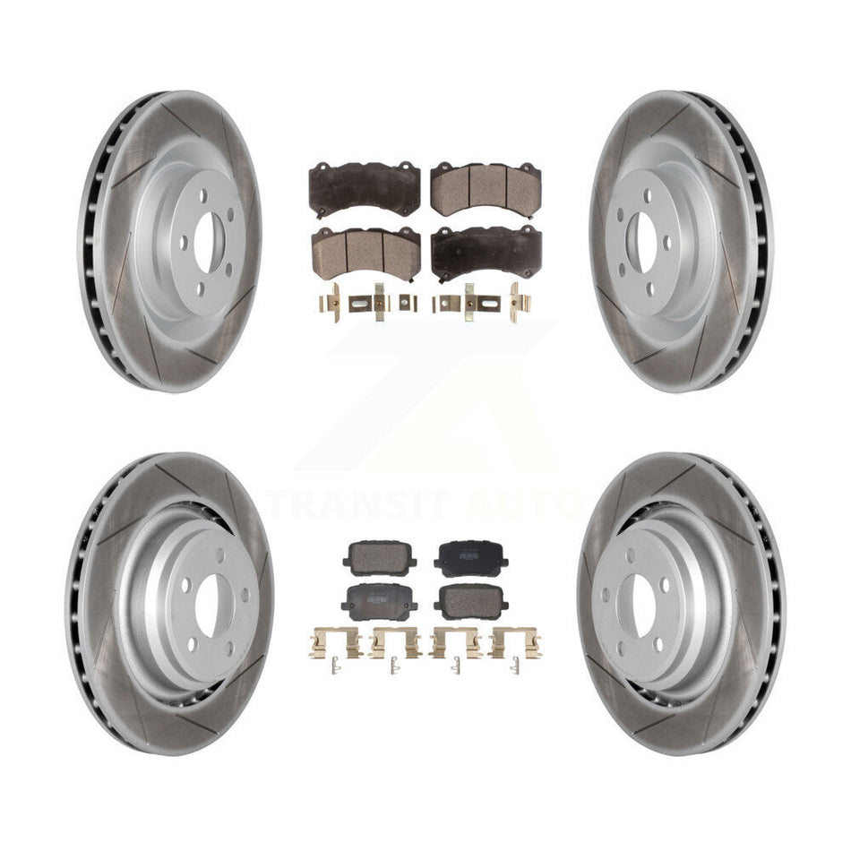 Front Rear Coat Brake Rotor Semi-Metallic Pad Kit For Dodge Charger SRT 392 with RWD 6.4L KGF-103136