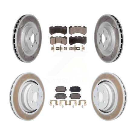 Front Rear Coat Brake Rotor Semi-Metallic Pad Kit For Dodge Charger SRT 392 with RWD 6.4L KGF-103137