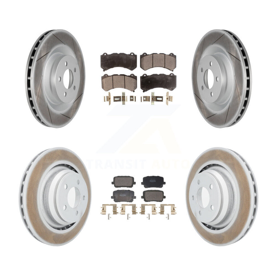 Front Rear Coat Brake Rotor Semi-Metallic Pad Kit For Dodge Charger SRT 392 with RWD 6.4L KGF-103137