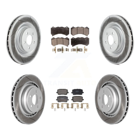 Front Rear Coat Brake Rotor Semi-Metallic Pad Kit For Dodge Charger SRT 392 with RWD 6.4L KGF-103138