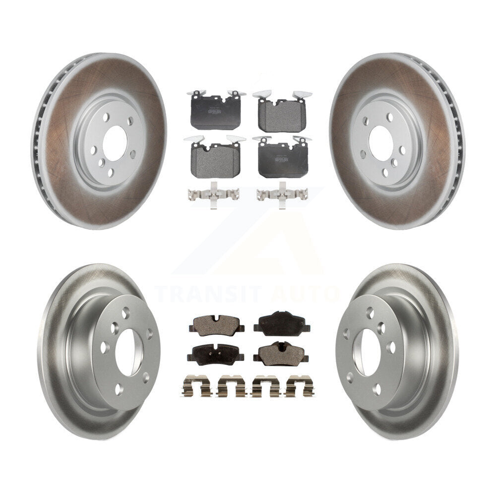 Front Rear Coated Disc Brake Rotors And Semi-Metallic Pads Kit For Mini Cooper KGF-103147