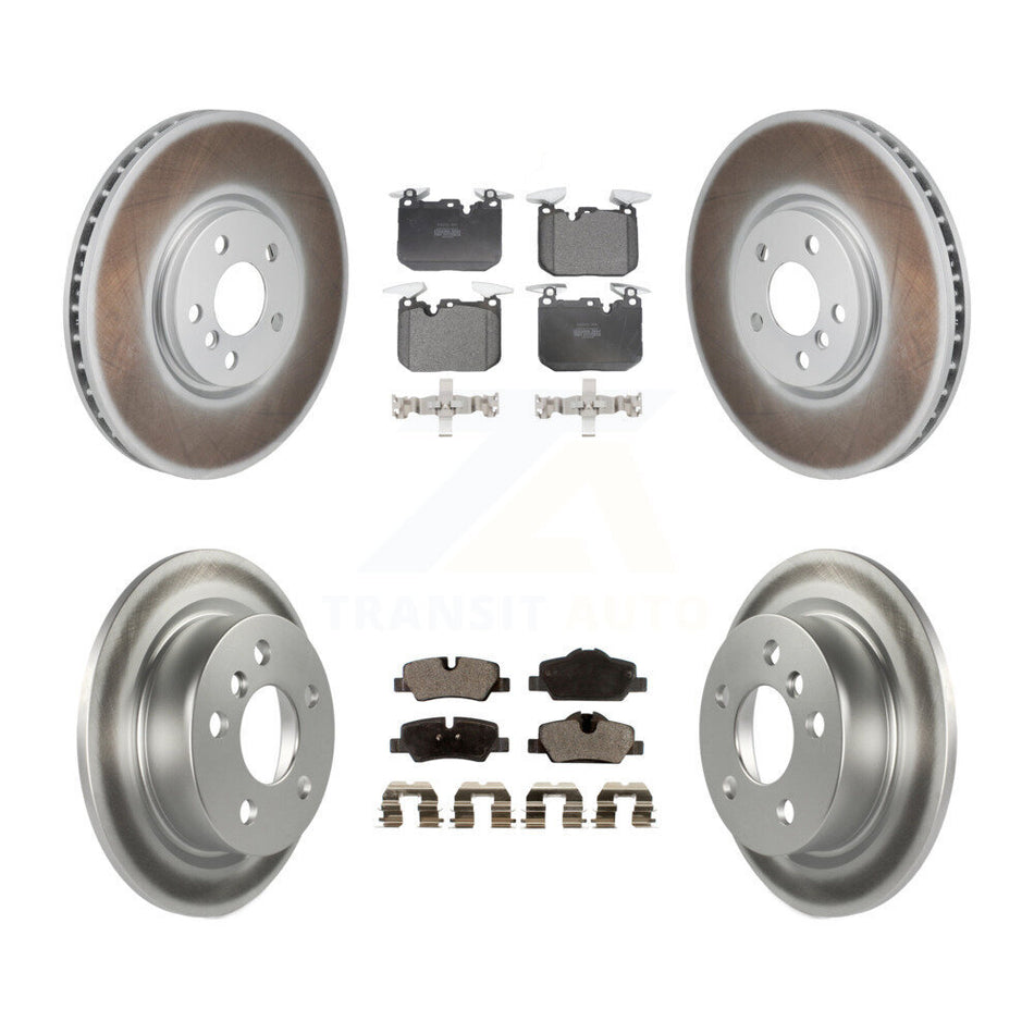 Front Rear Coated Disc Brake Rotors And Semi-Metallic Pads Kit For Mini Cooper KGF-103147