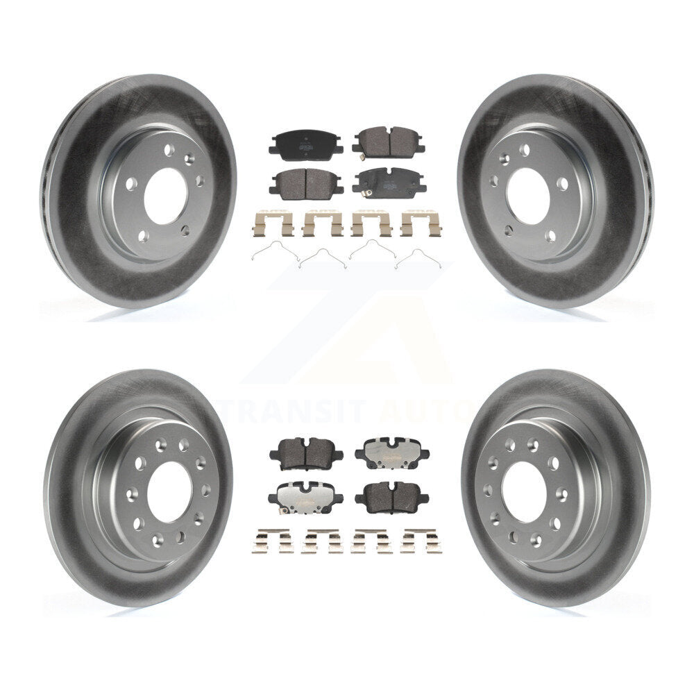 Front Rear Coat Disc Brake Rotors Semi-Metallic Pad Kit For Chevrolet Equinox GMC Terrain KGF-103160