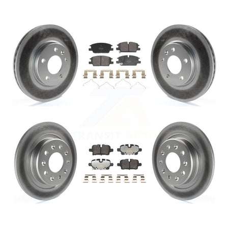 Front Rear Coat Disc Brake Rotors Semi-Metallic Pad Kit For Chevrolet Equinox GMC Terrain KGF-103160