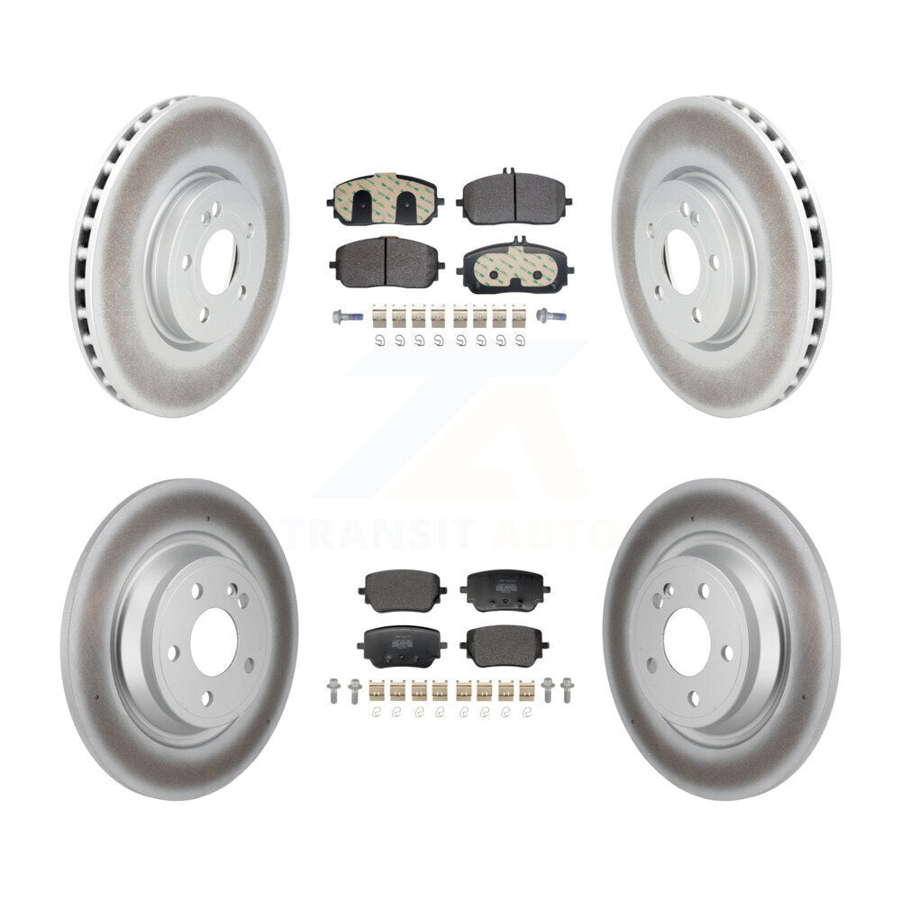 Front Rear Coated Brake Rotors Semi-Metallic Pad Kit For Mercedes-Benz GLB250 EQB 350 300 KGF-103169