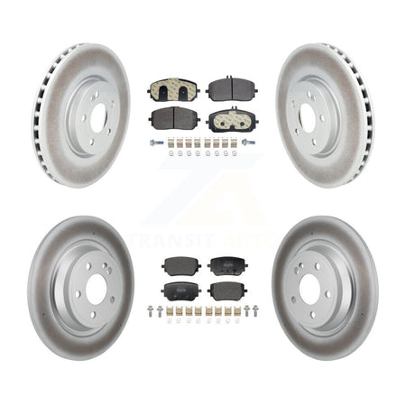 Front Rear Coated Brake Rotors Semi-Metallic Pad Kit For Mercedes-Benz GLB250 EQB 350 300 KGF-103169