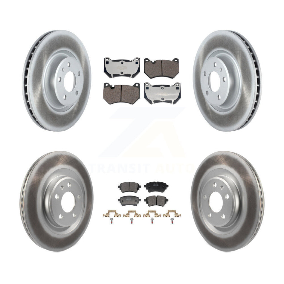Front Rear Coated Disc Brake Rotors And Semi-Metallic Pads Kit For Audi Q5 Sportback KGF-103175