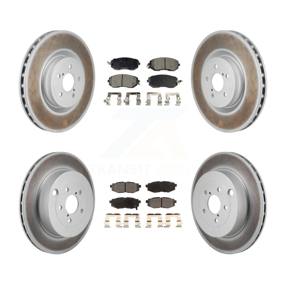 Front Rear Coated Brake Rotor Semi-Metallic Pad Kit For 2019 Toyota 86 With Brembo Brakes KGF-103182