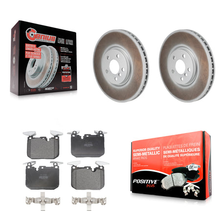 Front Coat Brake Rotors Semi-Metallic Pad Kit For 2020-2022 Mini Cooper John Works KGF-103226
