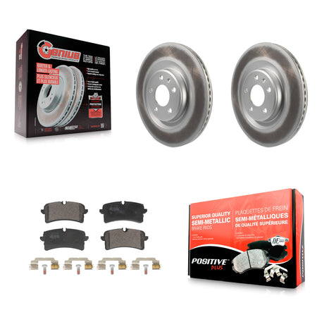 Rear Coated Disc Brake Rotors And Semi-Metallic Pads Kit For Audi A7 Quattro KGF-103290