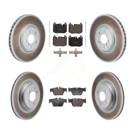 Front Rear Coated Disc Brake Rotors And Semi-Metallic Pads Kit For Mini Cooper Countryman KGF-104049