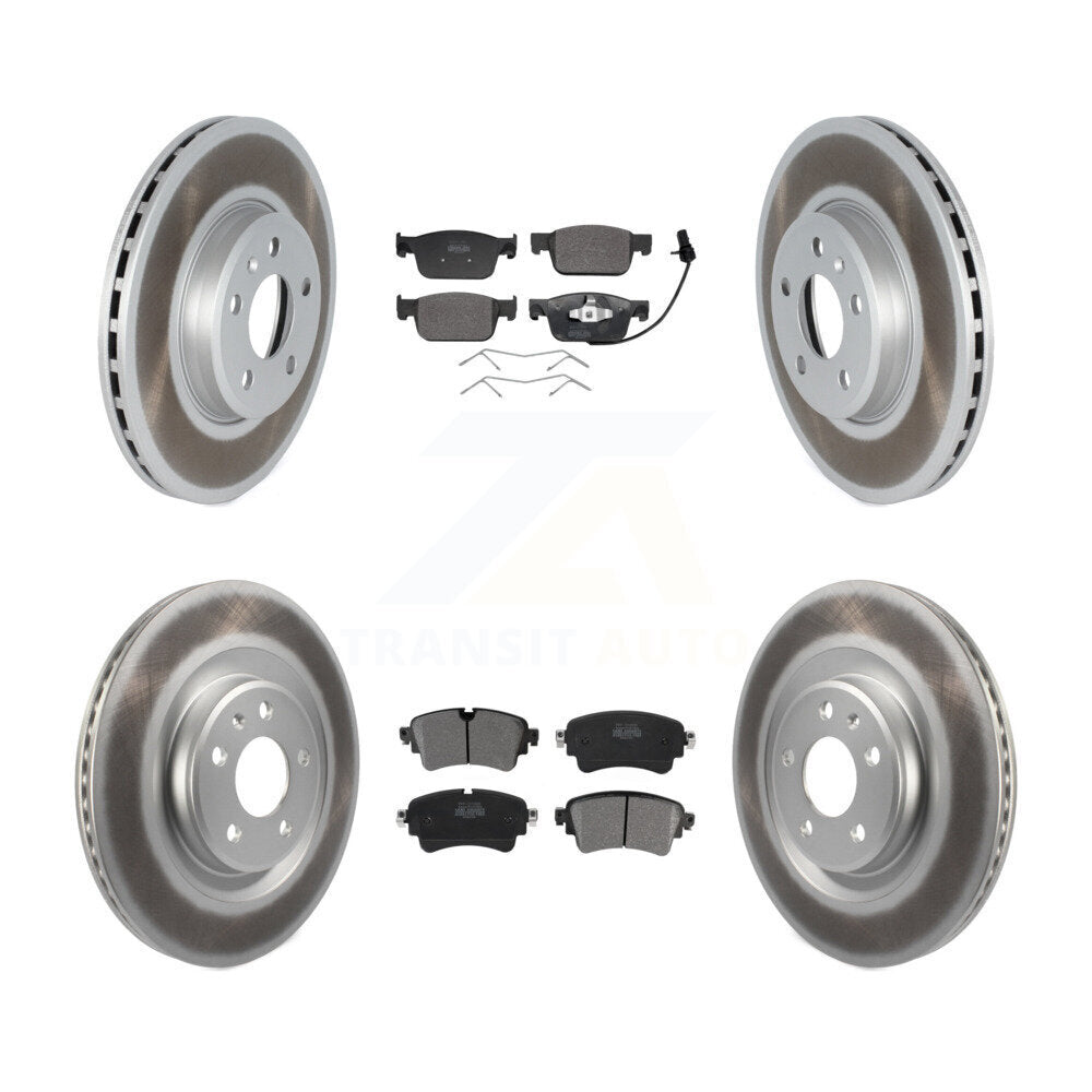 Front Rear Coat Brake Rotor Semi-Metallic Pad Kit For 2018-2019 Audi A5 Sportback Quattro KGF-104051