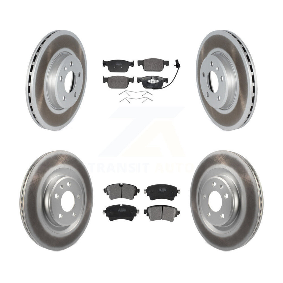 Front Rear Coat Brake Rotor Semi-Metallic Pad Kit For 2018-2019 Audi A5 Sportback Quattro KGF-104051