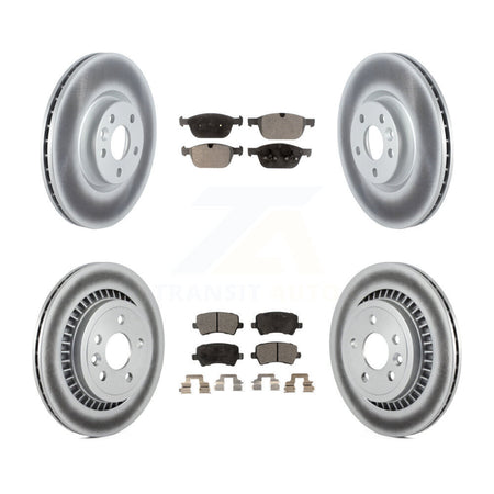 Front Rear Coated Brake Rotor Semi-Metallic Pad Kit For Volvo XC60 To Chassis VIN #785803 KGF-104066